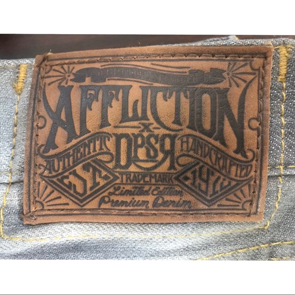 AFFLICTION Men Denim Jeans ACE ASCENDED NORWALK Em - Picture 8 of 9